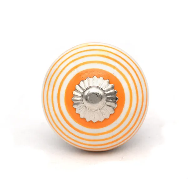 Ceramic_Decorative_Orange_White_Striped_Cabinet_Knob