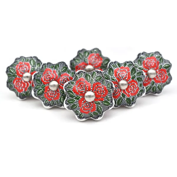 Ceramic_Traditional_Hand_Painted_Flower_Multicolor_Cabinet_Knobs