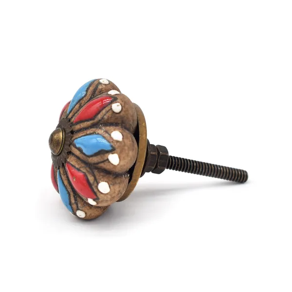 Ceramic_Hand_Painted_Red_Blue_Floral_Flower_Cabinet_Knobs
