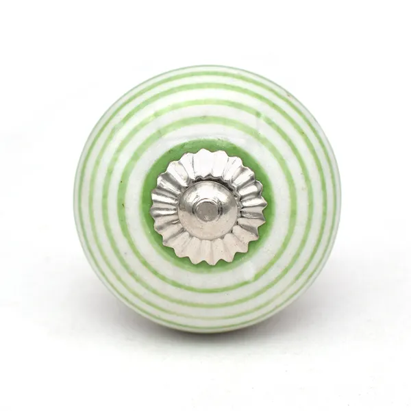 Ceramic_Vintage_Green_White_Striped_Round_Cabinet_Knob