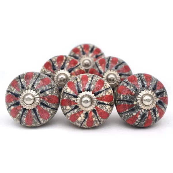 Ceramic_Vintage_Crackle_Glaze_Sunburst_Red_Black_Drawer_Knobs