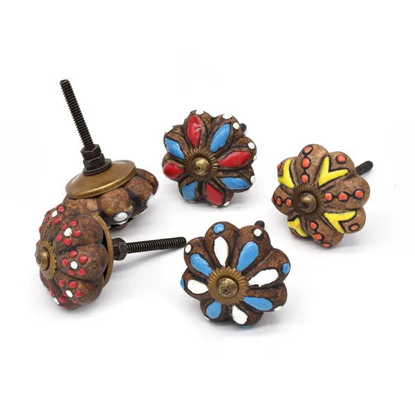 Ceramic_Bohemian_Hand_Painted_Floral_Geometric_Drawer_Knobs(Set_of_2)