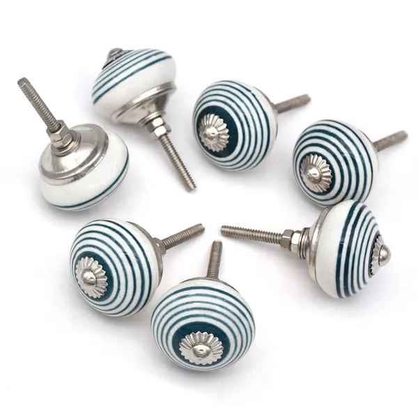 Ceramic_Coastal_White_Blue_Striped_Round_Drawer_Knob