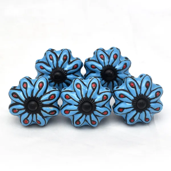 Ceramic_Bohemian_Blue_Paisley_Floral_Hand_Painted_Cabinet_Knobs