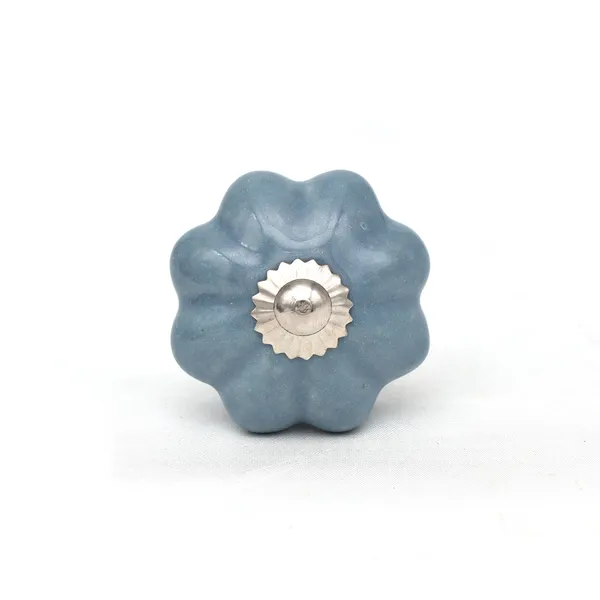 Ceramic_Vintage_Grey_Ribbed_Melon_Shaped_Cabinet_Knobs