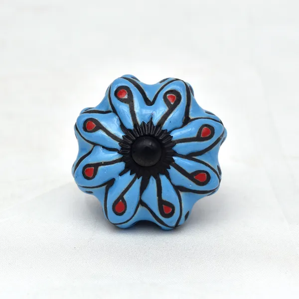 Ceramic_Bohemian_Blue_Paisley_Floral_Hand_Painted_Cabinet_Knobs