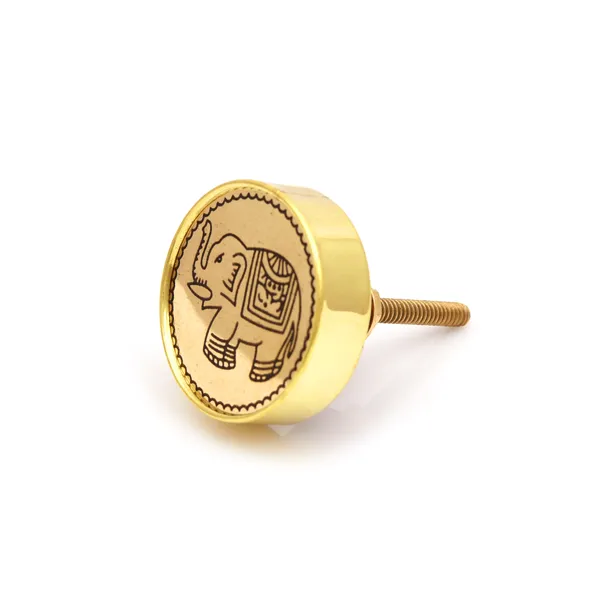 Brass_Ethnic_Elephant_Engraved_Round_Cabinet_Knobs