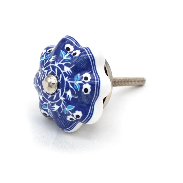 Ceramic_Traditional_Meenakari_Floral_Blue_Cabinet_Knobs