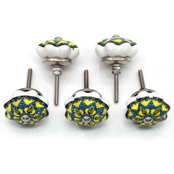 Ceramic_Ethnic_Blue_Yellow_Floral_Hand_Painted_Drawer_Knobs