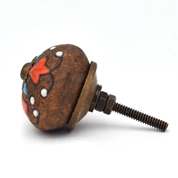 Ceramic_Traditional_Hand_Painted_Floral_Brass_Finish_Cabinet_Knobs