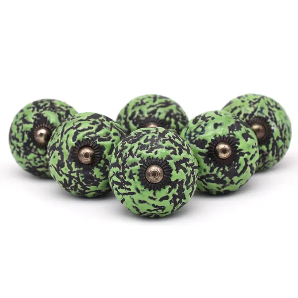 Ceramic_Artisan_Green_Black_Speckled_Round_Cabinet_Knobs