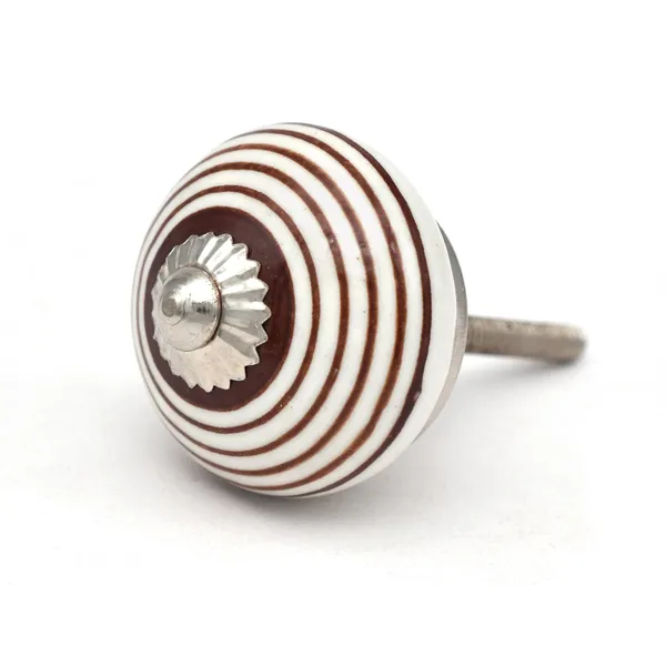 Ceramic_Vintage_White_Brown_Striped_Round_Cabinet_Knob