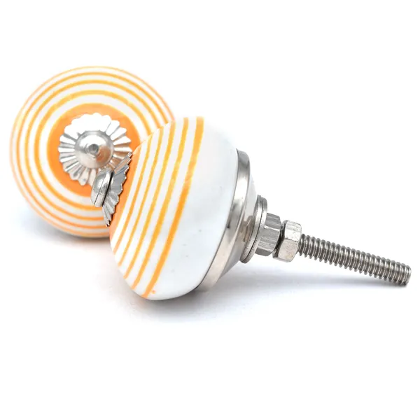 Ceramic_Decorative_Orange_White_Striped_Cabinet_Knob