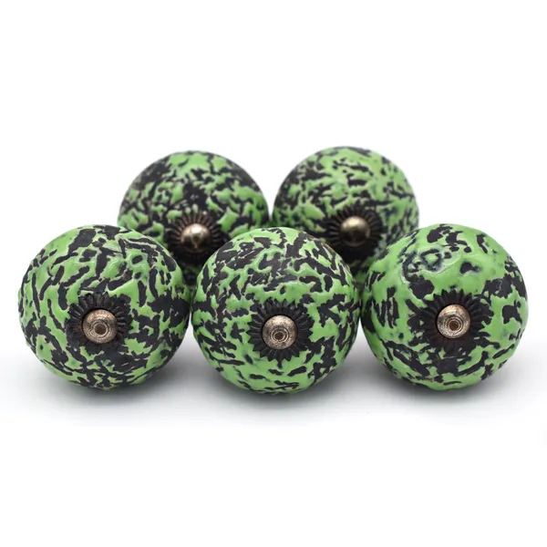 Ceramic_Artisan_Green_Black_Speckled_Round_Cabinet_Knobs