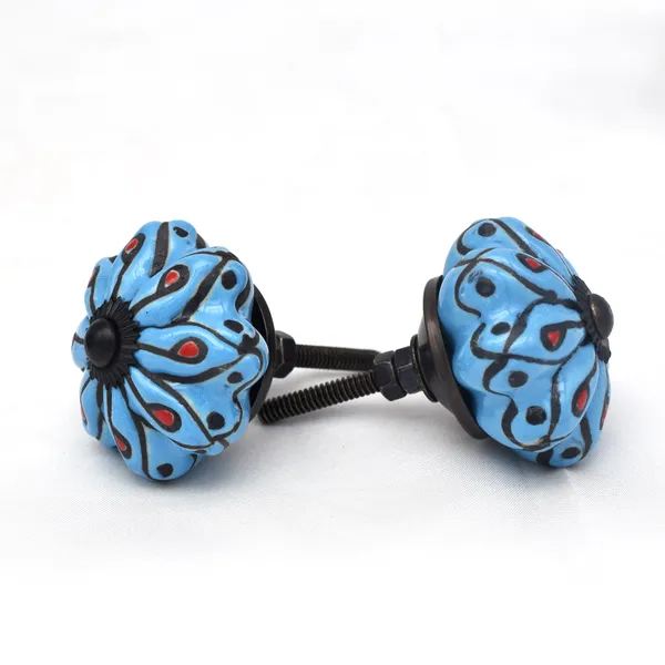 Ceramic_Bohemian_Blue_Paisley_Floral_Hand_Painted_Cabinet_Knobs