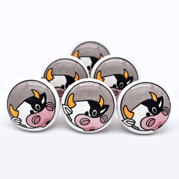 Ceramic_Whimsical_Cow_Face_Cabinet_Knobs