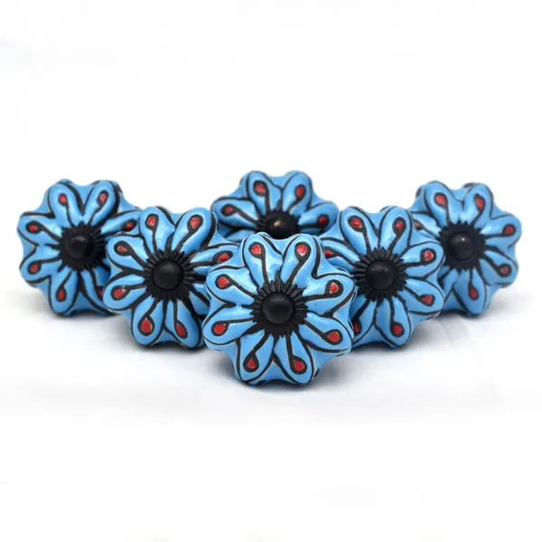 Ceramic_Bohemian_Blue_Paisley_Floral_Hand_Painted_Cabinet_Knobs