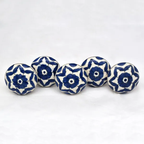 Ceramic_Traditional_Blue_Floral_Round_Cabinet_Knobs