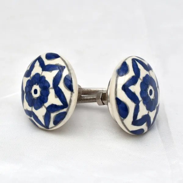 Ceramic_Traditional_Blue_Floral_Round_Cabinet_Knobs