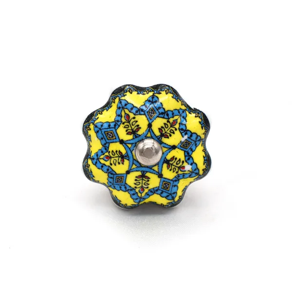 Ceramic_Ethnic_Blue_Yellow_Floral_Hand_Painted_Drawer_Knobs