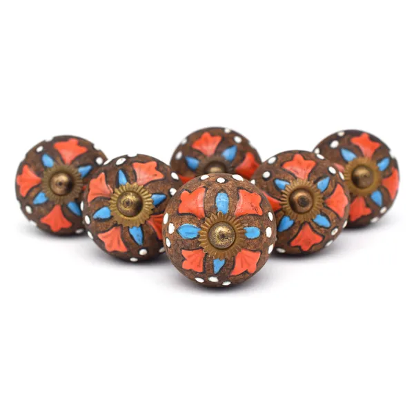Ceramic_Traditional_Hand_Painted_Floral_Brass_Finish_Cabinet_Knobs