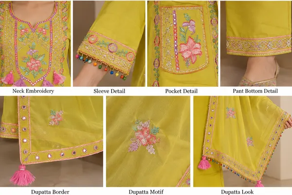 Yellow_Embroidered_Straight_Kurta_Set_For_Women