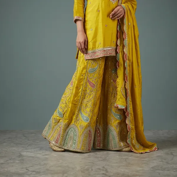 Yellow_Silk_Embroidered_Palazzo_Set_For_Women