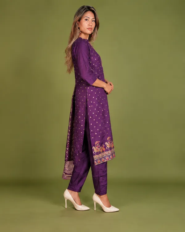 Purple_Banarsi_Silk_Kurta_Pant_Dupatta_Set_for_Women