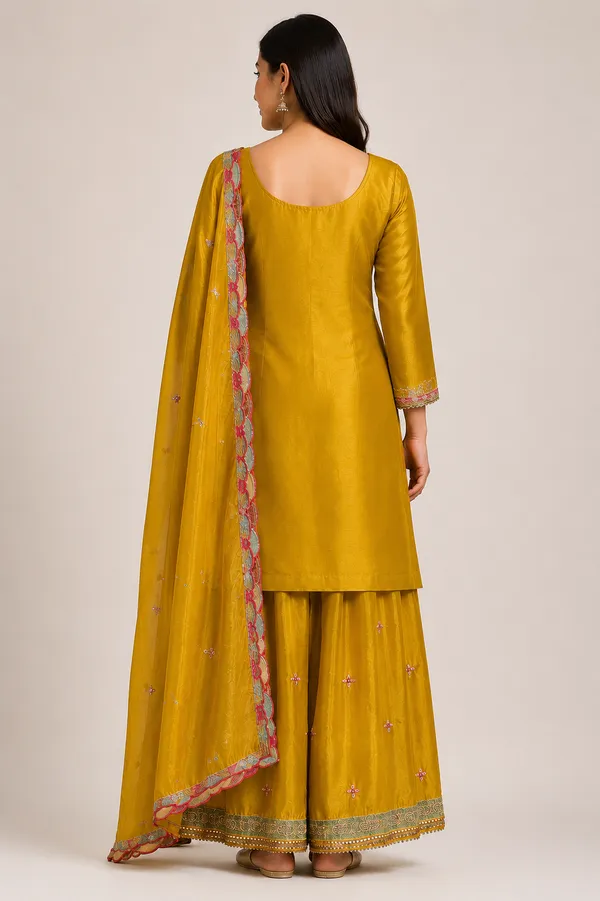 Yellow_Silk_Embroidered_Palazzo_Set_For_Women