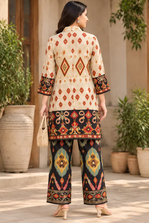Cream_Printed_Straight_Kurta_Set_For_Women