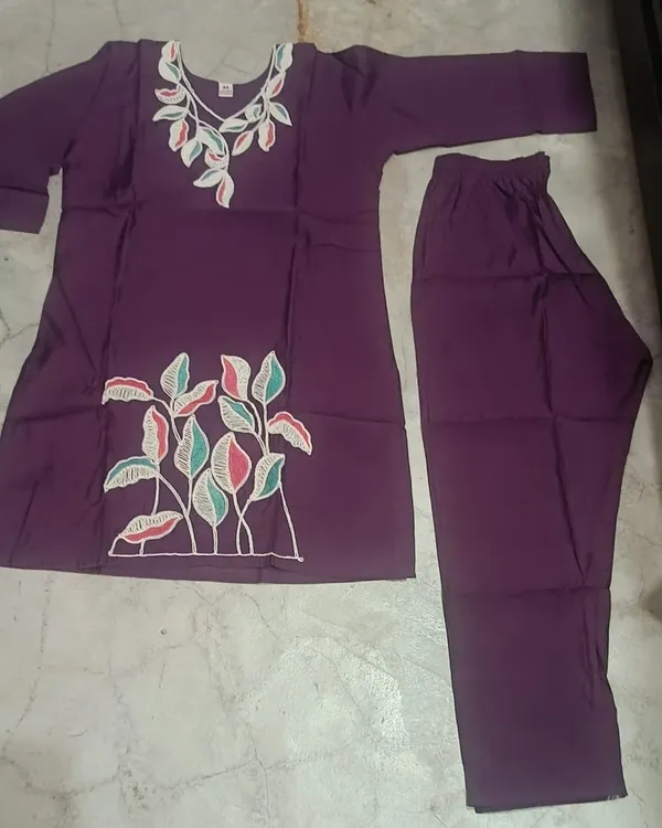 Purple_Embroidered_Kurta_Pant_Set_for_Women