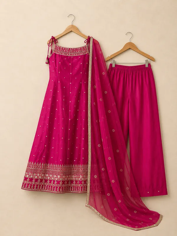 Pink_Silk_Embellished_Anarkali_Set_For_Women