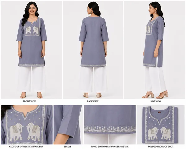 Grey_Cotton_Embroidered_Short_Kurti_For_Women