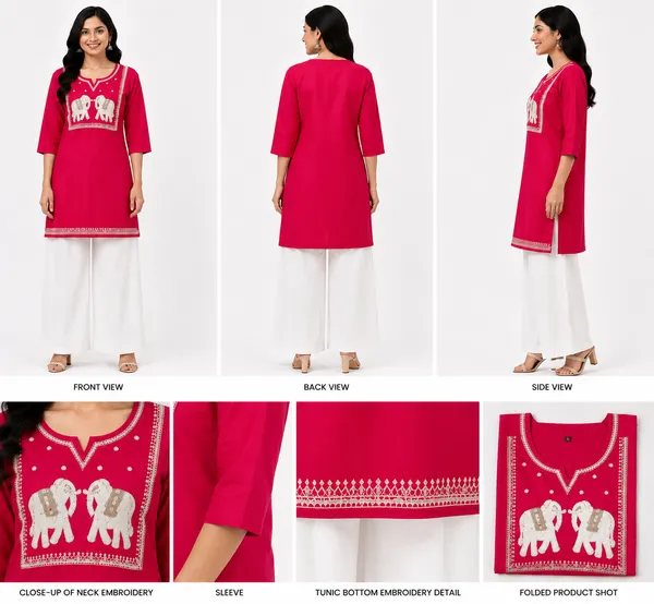 Pink_Cotton_Embroidered_Short_Kurti_For_Women