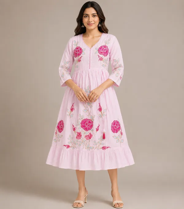 Baby_Pink_Cotton_Embroidered_Midi_Dress_For_Women