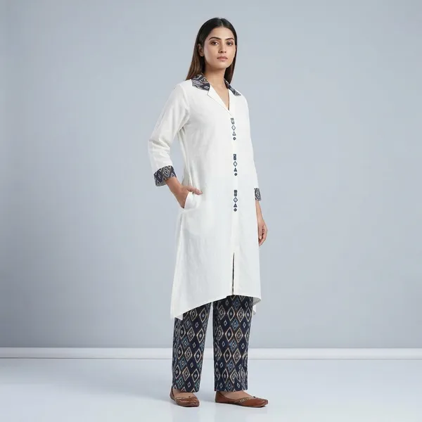 White_Cotton_Geometric_Print_Co-Ord_Set_For_Women