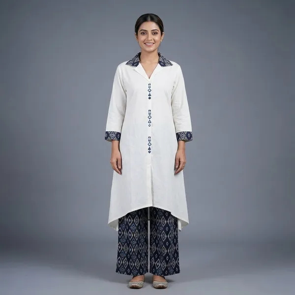 White_Cotton_Geometric_Print_Co-Ord_Set_For_Women