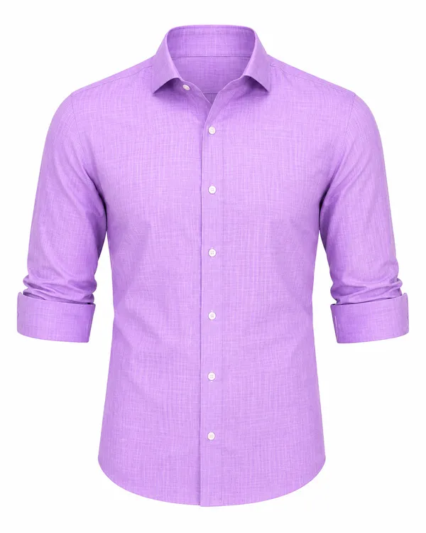 Lavender_solid_men_Shirt