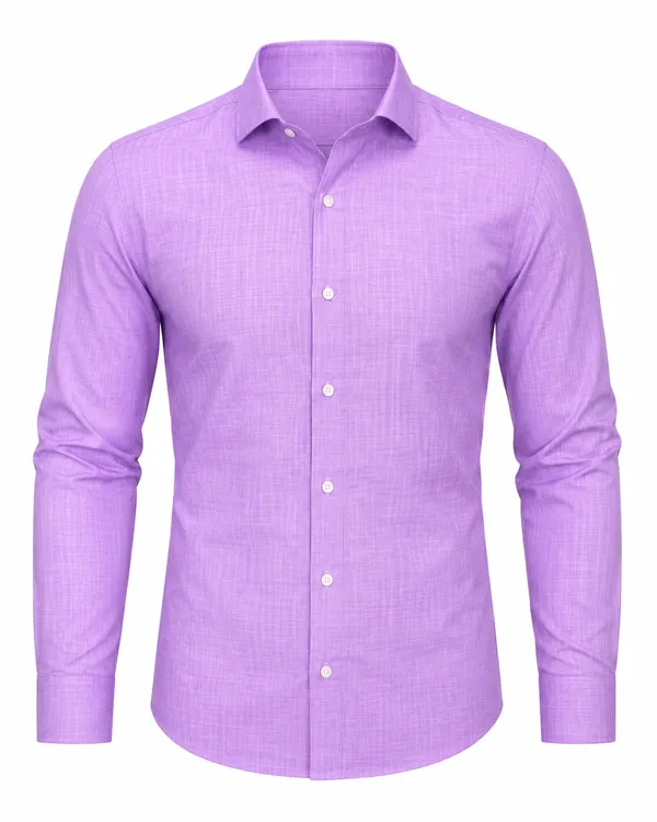 Lavender_solid_men_Shirt