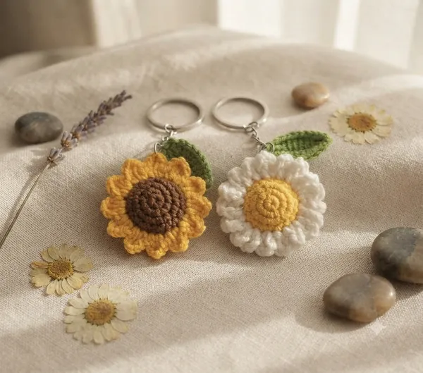 Sunflower_&_Daisy_Key_Chains
