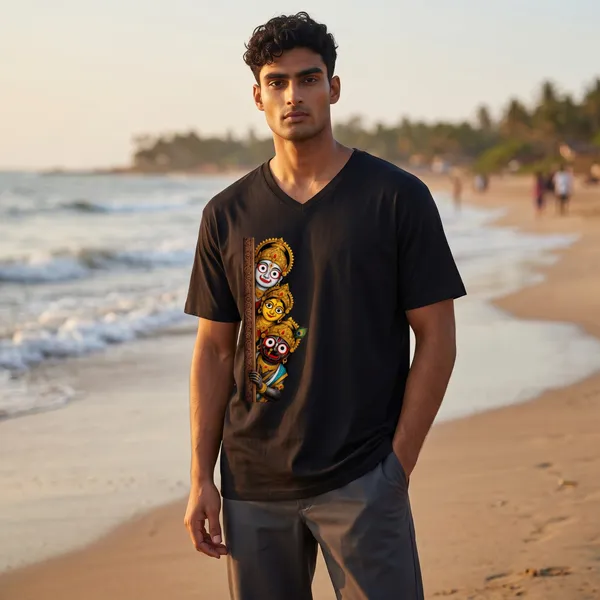 3_siblings_V_Neck_T-Shirt