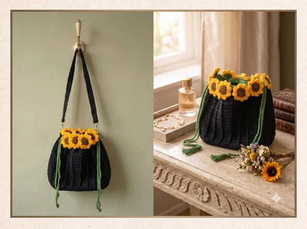 Sunflower_Drawstring_Bag