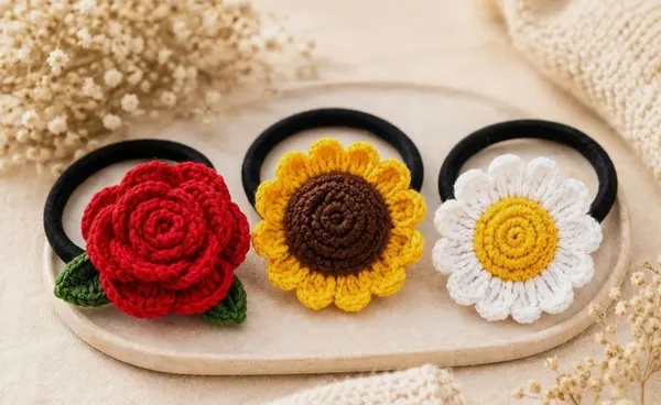 Rose_Sunflower_Daisy_Rubber_Band_Combo