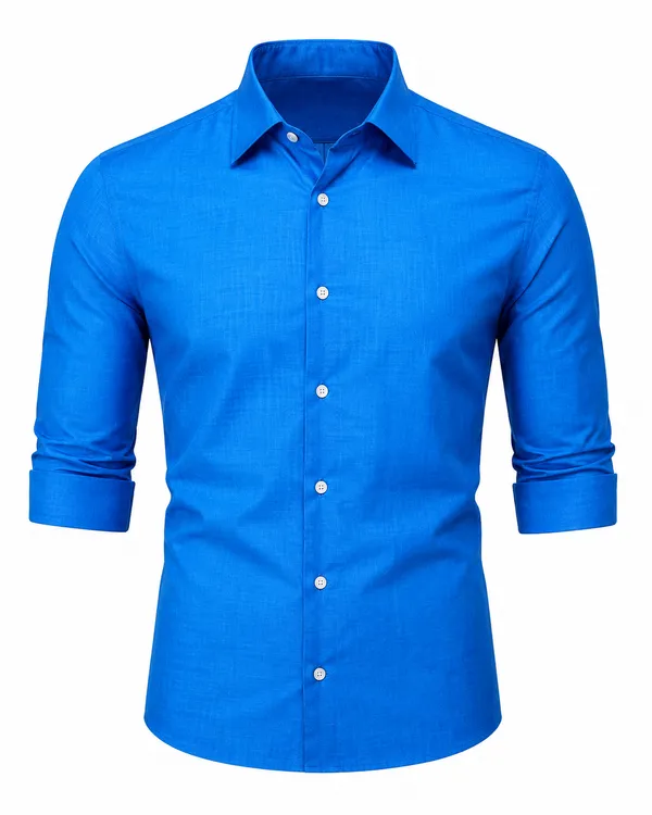 Royal_Blue_Solid_Men_Shirt