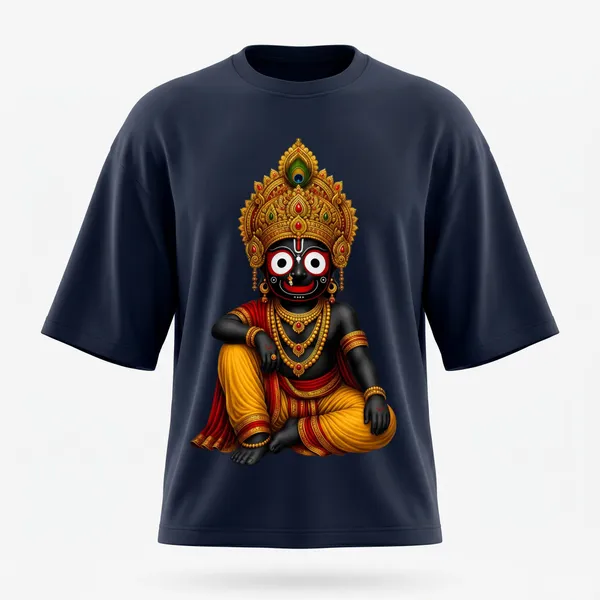 lord_Jaganath_sitting_Terry_Oversized_Tee