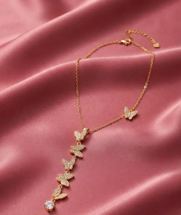 Butterfly_Anti_tarnish_Gold_PlatedDrop_Chain