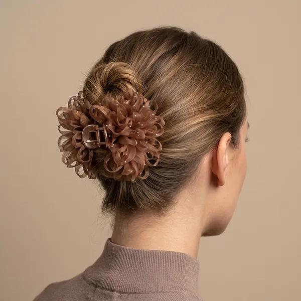 Brown_Translucent_Floral_Claw_Hair_Clip_For_Women
