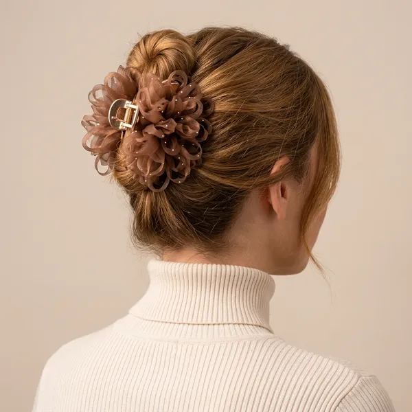 Brown_Translucent_Floral_Claw_Hair_Clip_For_Women