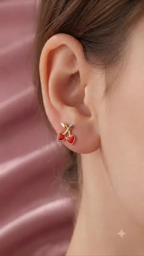 Cherry_stud_earring_for_women_