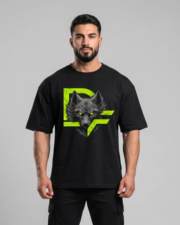DF-_Black_oversized_Wolf_Print_T-shirt_for_men